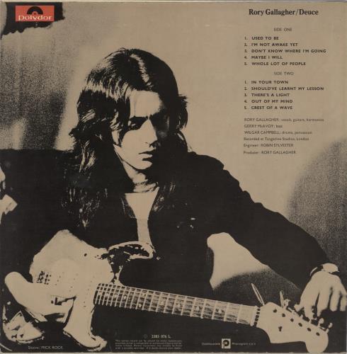 Rory Gallagher Deuce vinyl LP album (LP record) Italian RORLPDE102007