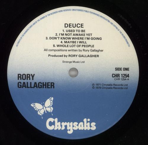 Rory Gallagher Deuce vinyl LP album (LP record) UK RORLPDE216744