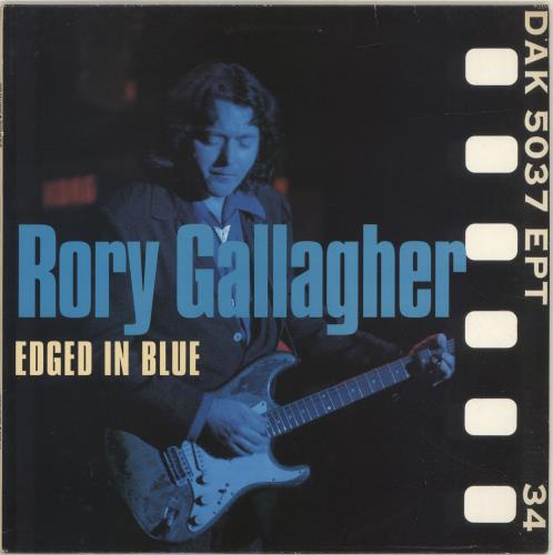 Rory Gallagher Edged In Blue vinyl LP album (LP record) UK RORLPED699451