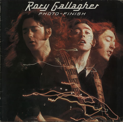 Rory Gallagher Photo-Finish - Autographed vinyl LP album (LP record) UK RORLPPH583393