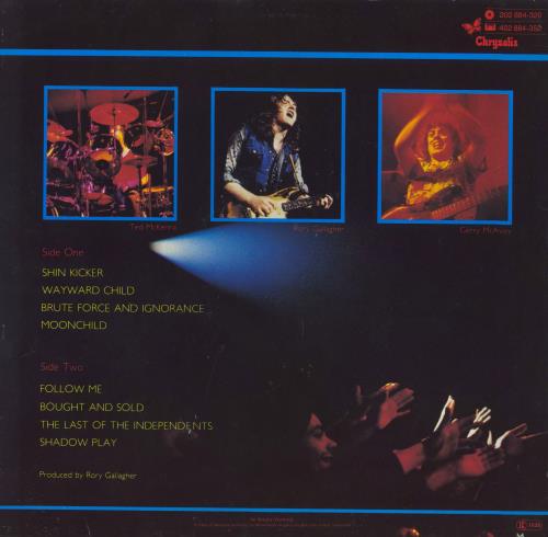 Rory Gallagher Stage Struck vinyl LP album (LP record) German RORLPST821202