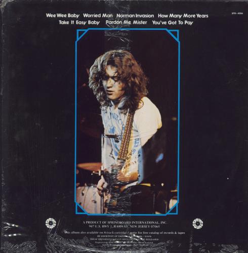 Rory Gallagher Take It Easy Baby vinyl LP album (LP record) US RORLPTA829962