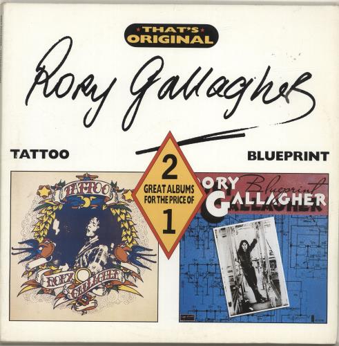 Rory Gallagher Tattoo / Blueprint 2-LP vinyl record set (Double LP Album) UK ROR2LTA689178