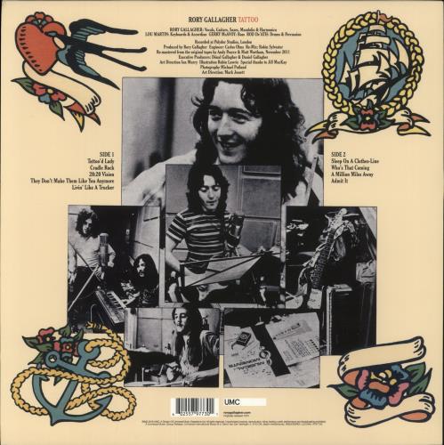 Rory Gallagher Tattoo vinyl LP album (LP record) UK RORLPTA882636