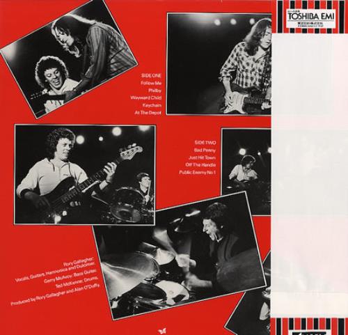 Rory Gallagher Top Priority vinyl LP album (LP record) Japanese RORLPTO197311