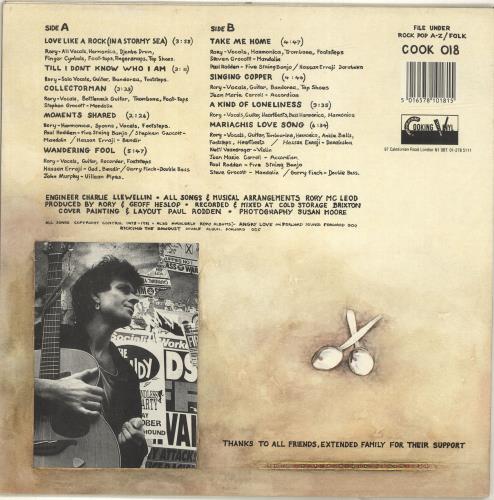 Rory McLeod Footsteps And Heartbeats vinyl LP album (LP record) UK RX5LPFO695443