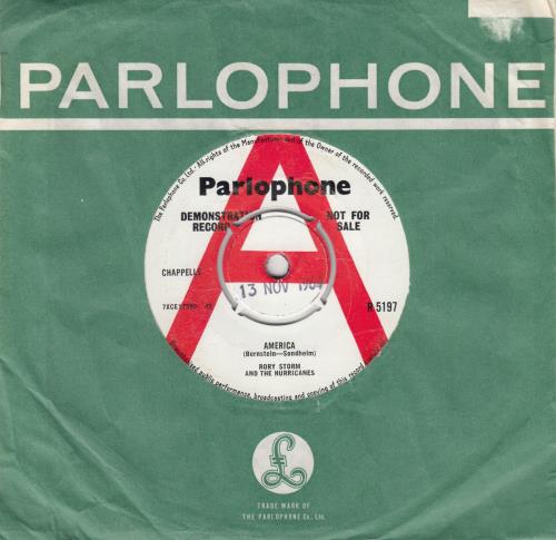 Rory Storm And The Hurricanes America 7" vinyl single (7 inch record / 45) UK R0R07AM663013