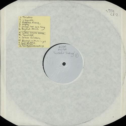 Rosa Mota Wishful Sinking - White Label vinyl LP album (LP record) UK RH3LPWI628331