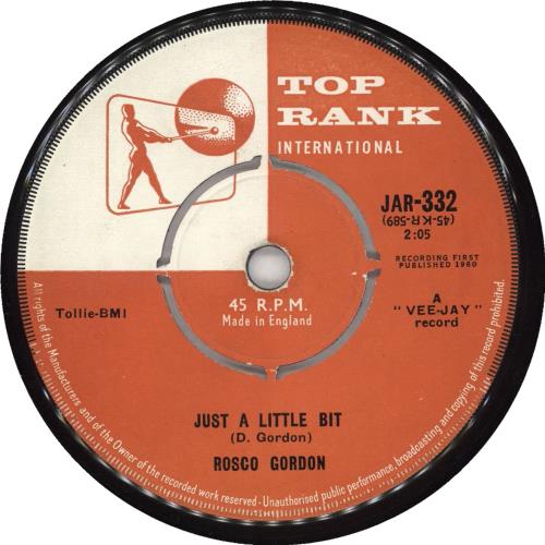 Rosco Gordon Goin' Home / Just A Little Bit 7" vinyl single (7 inch record / 45) UK RQN07GO723360