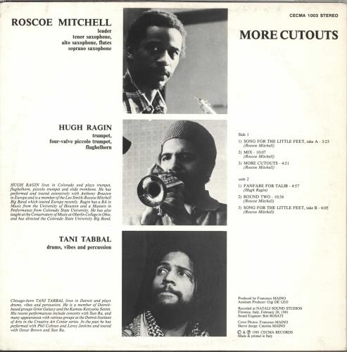 Roscoe Mitchell More Cutouts vinyl LP album (LP record) Italian Y2SLPMO708681
