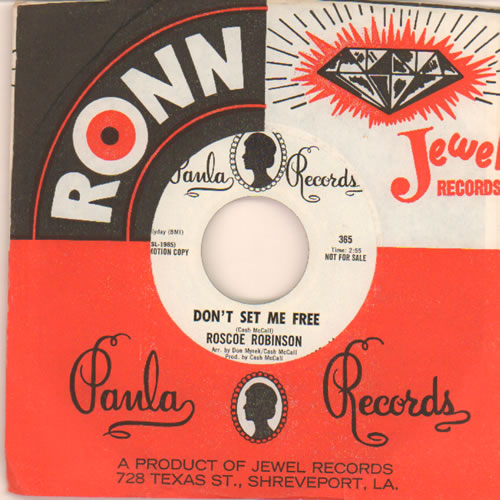 Roscoe Robinson Don't Set Me Free 7" vinyl single (7 inch record / 45) US XPU07DO640209