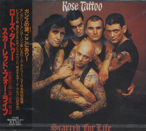 Rose Tattoo Scarred For Life CD album (CDLP) Japanese RTACDSC430820