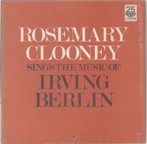 Rosemary Clooney Sings The Music Of Irving Berlin vinyl LP album (LP record) US 0RCLPSI711521