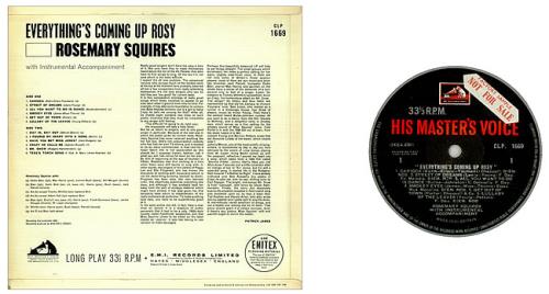 Rosemary Squires Everything's Coming Up Rosy vinyl LP album (LP record) UK RJ7LPEV452351