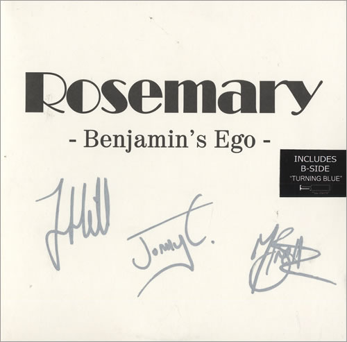 Rosemary Benjamin's Ego - Autographed 7" vinyl single (7 inch record / 45) UK RJ307BE443192