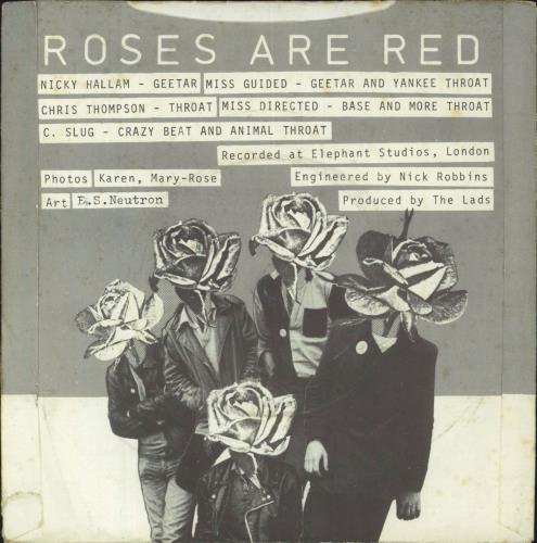 Roses Are Red Can't Understand 7" vinyl single (7 inch record / 45) UK 56307CA814753