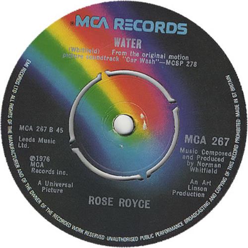Rose Royce Car Wash UK 7" vinyl single (7 inch record / 45) (385670)