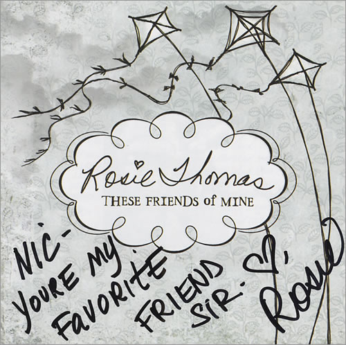 Rosie Thomas These Friends Of Mine - Autographed CD album (CDLP) US RT0CDTH431440