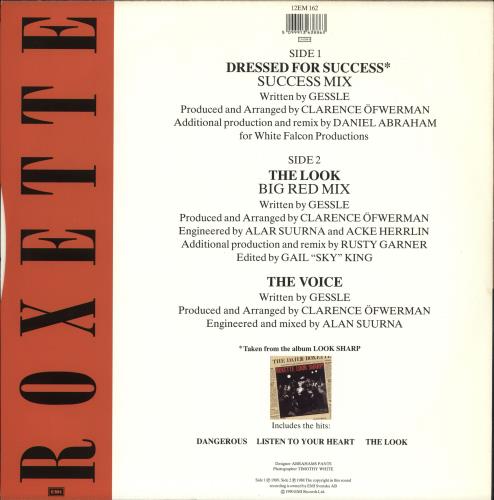 Roxette Dressed For Success - 2nd Issue 12" vinyl single (12 inch record / Maxi-single) UK ROX12DR05863