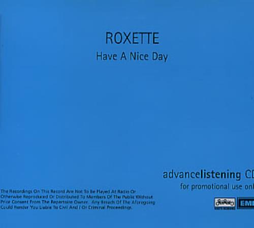 Roxette Have A Nice Day CD album (CDLP) UK ROXCDHA133873