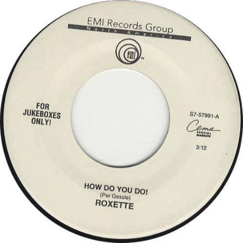Roxette How Do You Do 7" vinyl single (7 inch record / 45) US ROX07HO68059