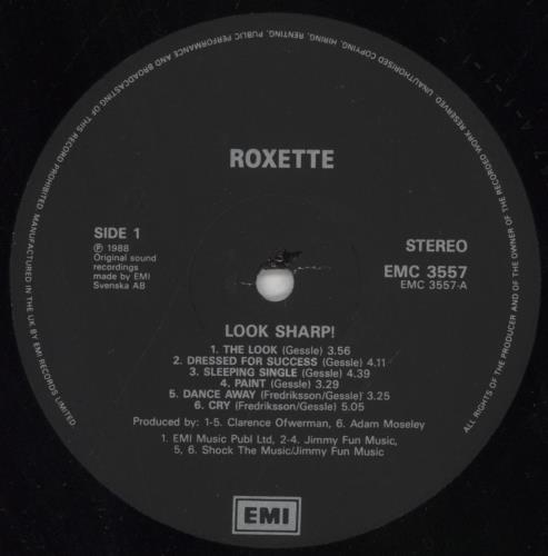 Roxette Look Sharp! vinyl LP album (LP record) UK ROXLPLO494688
