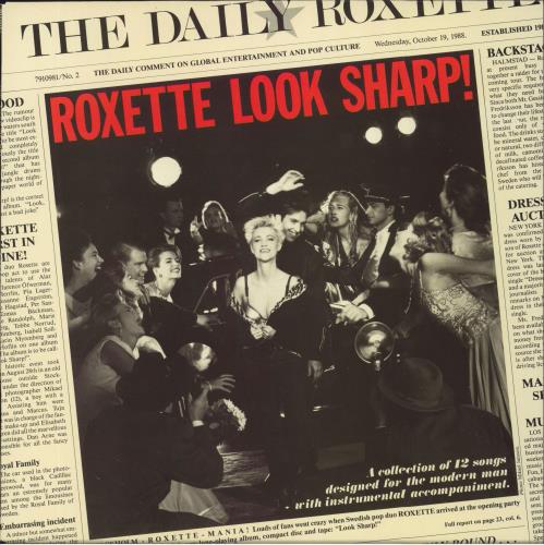 Roxette Look Sharp vinyl LP album (LP record) Swedish ROXLPLO76154