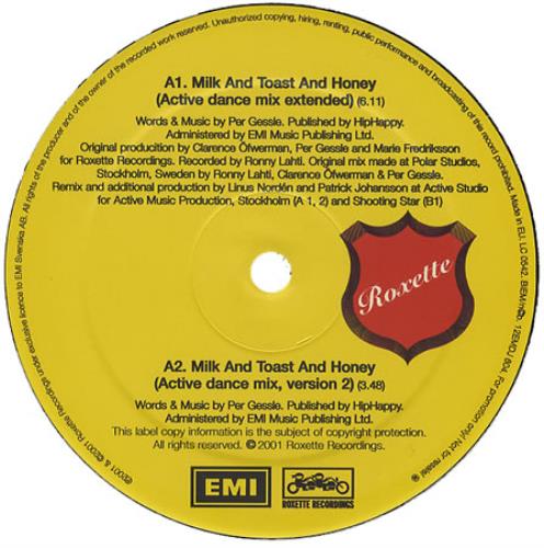 Roxette Milk And Toast And Honey 12" vinyl single (12 inch record / Maxi-single) UK ROX12MI198844
