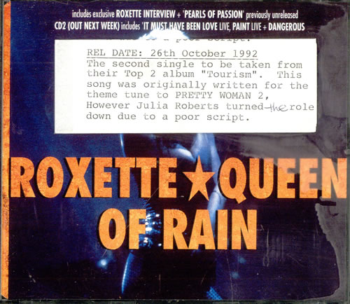 Roxette Queen Of Rain - 1st CD single (CD5 / 5") UK ROXC5QU09506