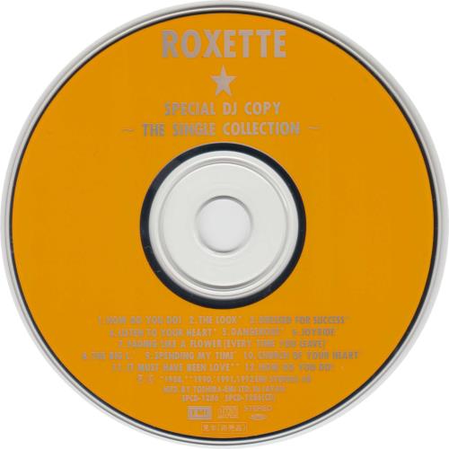 Roxette Special DJ Copy The Single Collection CD album (CDLP) Japanese ROXCDSP53630