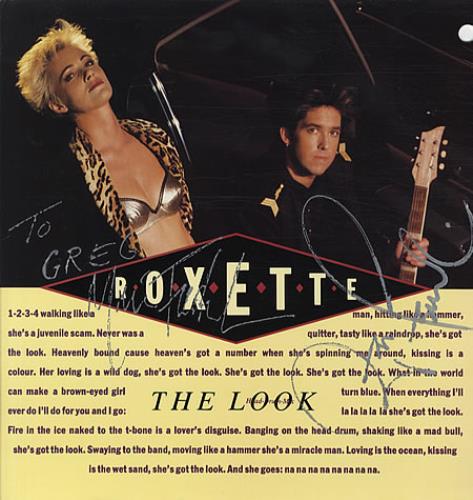 Roxette The Look - AUTOGRAPHED vinyl LP album (LP record) US ROXLPTH340406