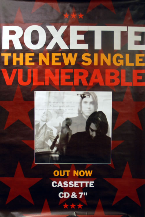 Roxette Vulnerable poster UK ROXPOVU58668