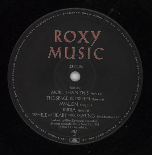 Roxy Music Avalon + Inner vinyl LP album (LP record) Dutch RXYLPAV866968