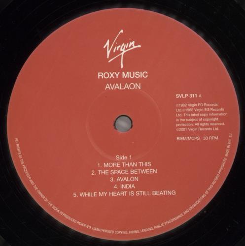 Roxy Music Avalon - Simply Vinyl 180 Gram vinyl LP album (LP record) UK RXYLPAV879241