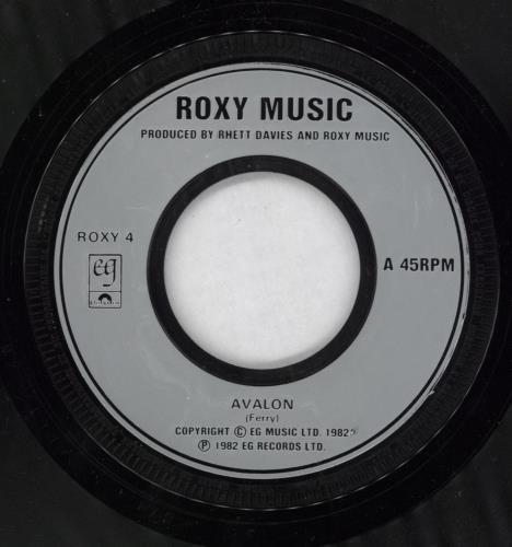 Roxy Music Avalon - Wide 7" vinyl single (7 inch record / 45) UK RXY07AV796329
