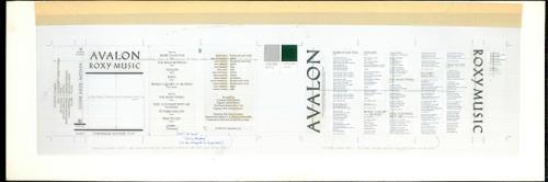 Roxy Music Avalon artwork UK RXYARAV515353