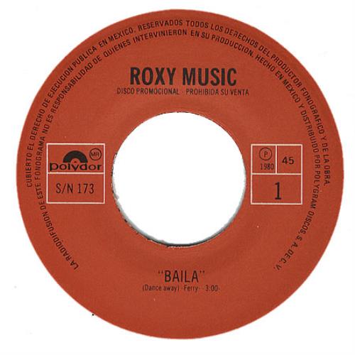 Roxy Music Baila - Dance 7" vinyl single (7 inch record / 45) Mexican RXY07BA267827
