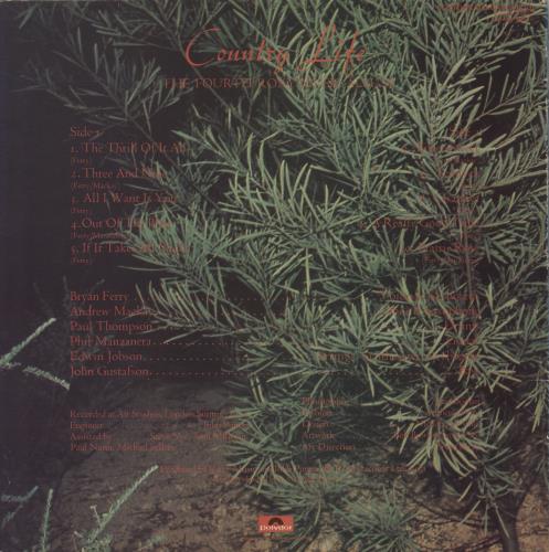 Roxy Music Country Life + inner vinyl LP album (LP record) UK RXYLPCO188632