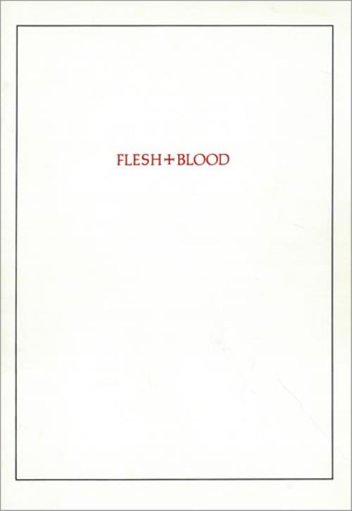 Roxy Music Flesh & Blood + ticket stub tour programme UK RXYTRFL467464