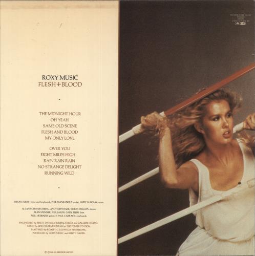 Roxy Music Flesh + Blood vinyl LP album (LP record) UK RXYLPFL749741