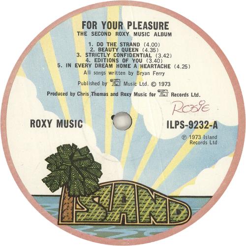 Roxy Music For Your Pleasure - 1st - WOL vinyl LP album (LP record) UK RXYLPFO745754