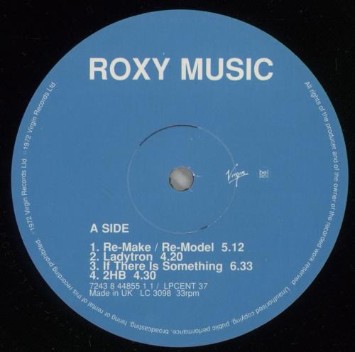 Roxy Music Roxy Music - EMI 100 - 180gm vinyl LP album (LP record) UK RXYLPRO878107
