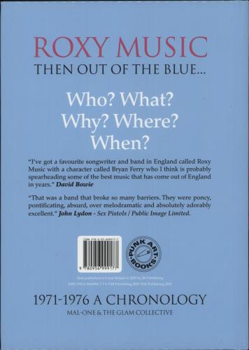 Roxy Music Roxy Music - Then Out Of The Blue... 1971-1976 A Chronology book UK RXYBKRO874623