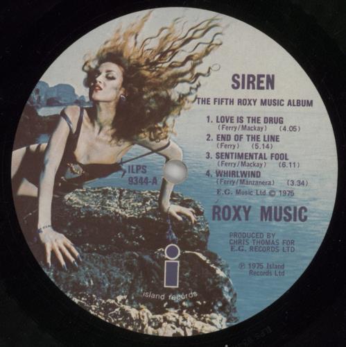 Roxy Music Siren - EX vinyl LP album (LP record) UK RXYLPSI583217