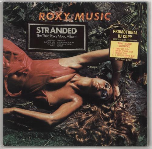 Roxy Music Stranded - Suggested Cuts sticker vinyl LP album (LP record) US RXYLPST517360