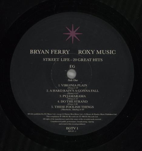 Roxy Music Street Life - 20 Great Hits 2-LP vinyl record set (Double LP Album) UK RXY2LST703192