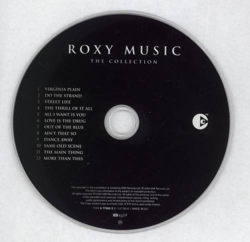 Roxy Music The Collection CD album (CDLP) UK RXYCDTH304541