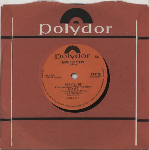 Roxy Music The Same Old Scene 7" vinyl single (7 inch record / 45) South African RXY07TH865729