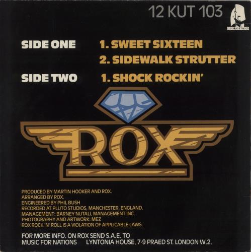 Rox Krazy Kutz 12" vinyl single (12 inch record / Maxi-single) UK 9S012KR865075