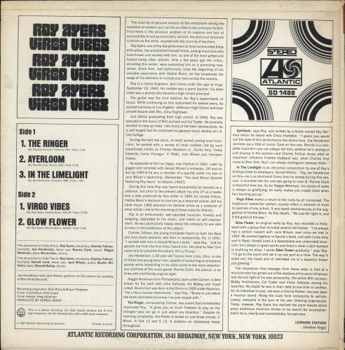 Roy Ayers Virgo Vibes vinyl LP album (LP record) US RA1LPVI778395